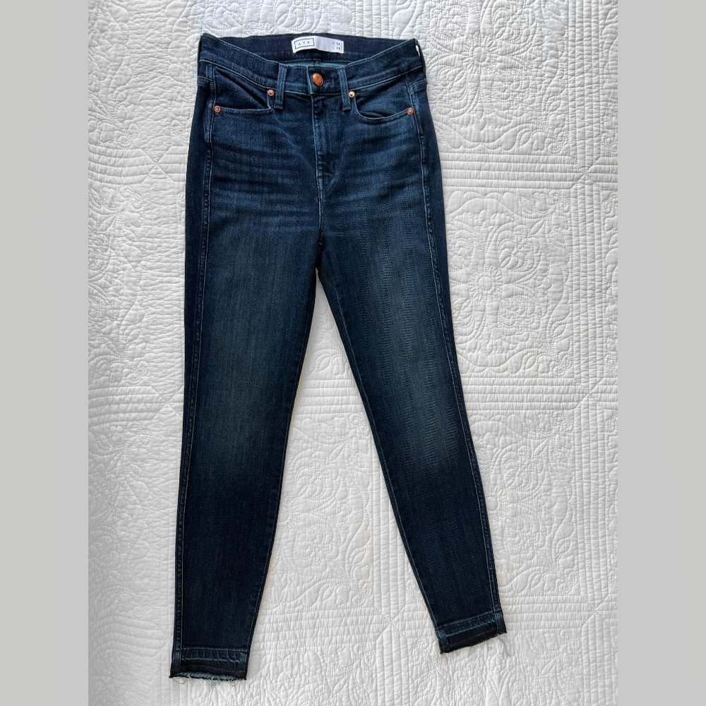 AYR Dark Indigo High-Rise Skinny Jeans